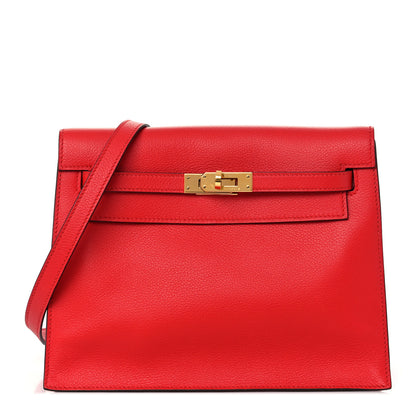 Hermes Evercolor Kelly Danse II Belt Bag Rouge De Coeur 1 of 8