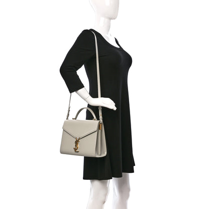 Saint Laurent Smooth Calfskin Medium Classic Monogram Cassandra Top Handle Crema Soft 2 of 11
