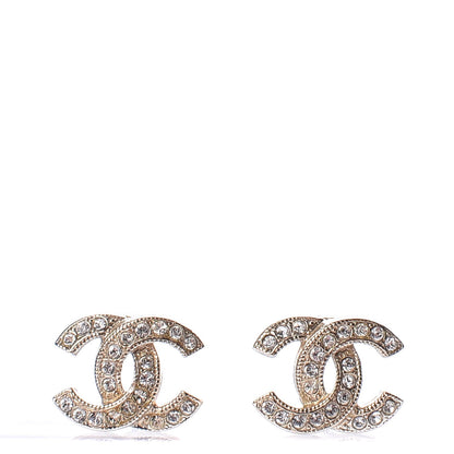 Chanel Crystal Mini CC Earrings Gold 1 of 6