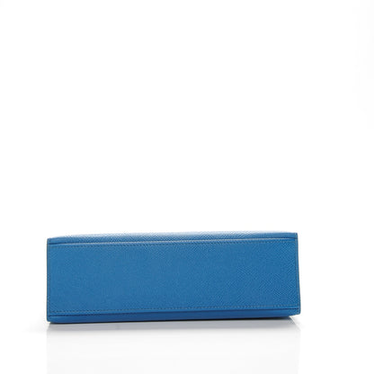 Hermes Epsom Kelly Pochette Clutch Bleu Izmir 12 of 19