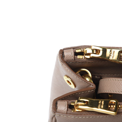 Prada Saffiano Medium Galleria Double Zip Tote Cammeo 16 of 18