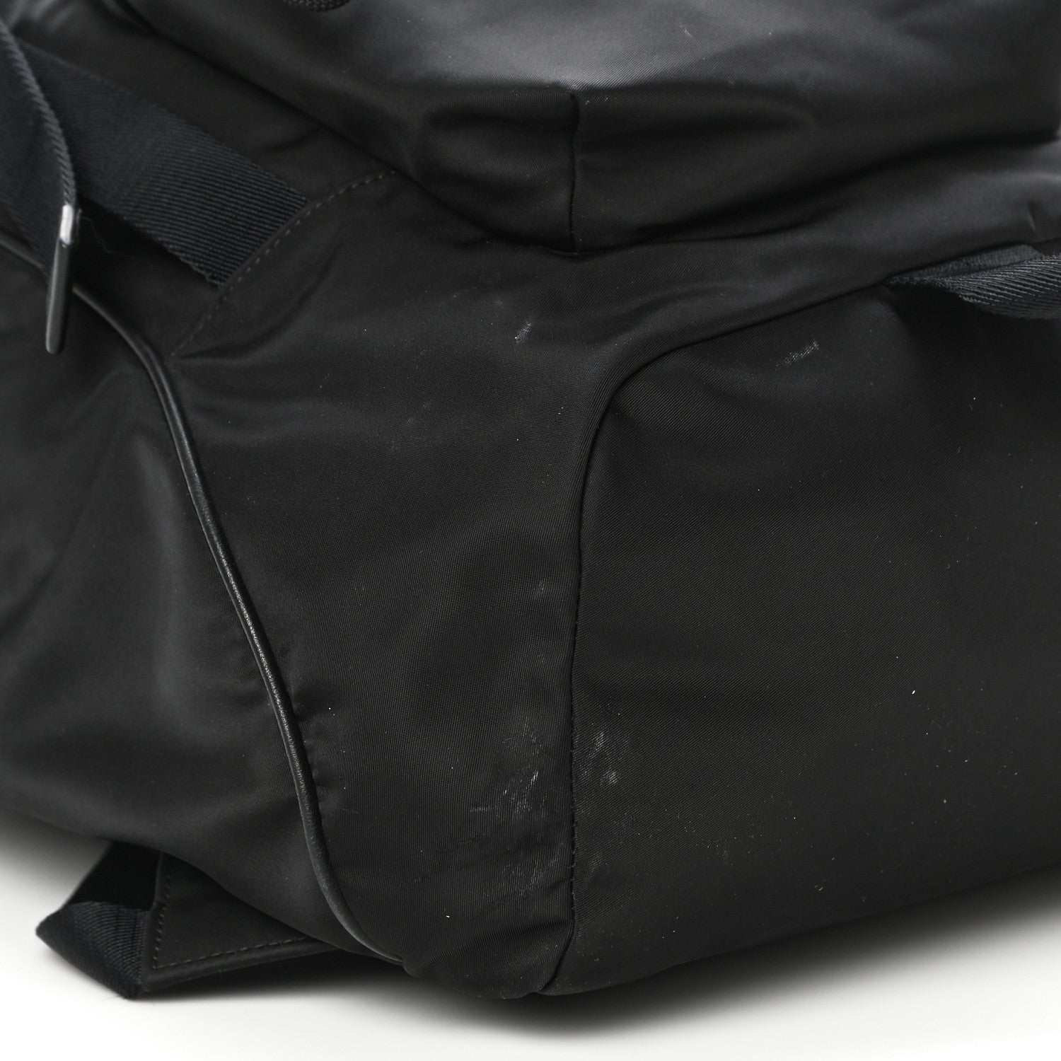 Burberry Nylon Logo Print Rocky Backpack Black 7 of 19