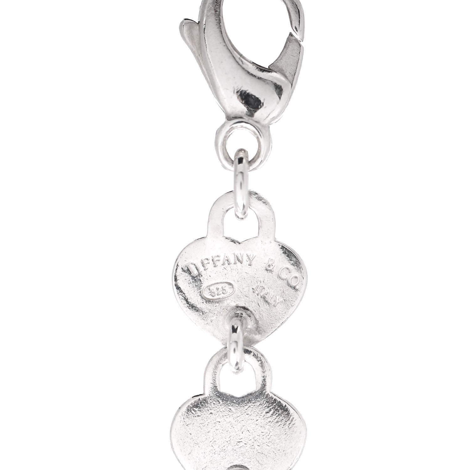 Tiffany Sterling Silver Heart Lock Link Bracelet 4 of 4