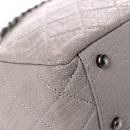 Chanel Washed Lambskin Quilted CC Travel Flap Grey 10 of 13