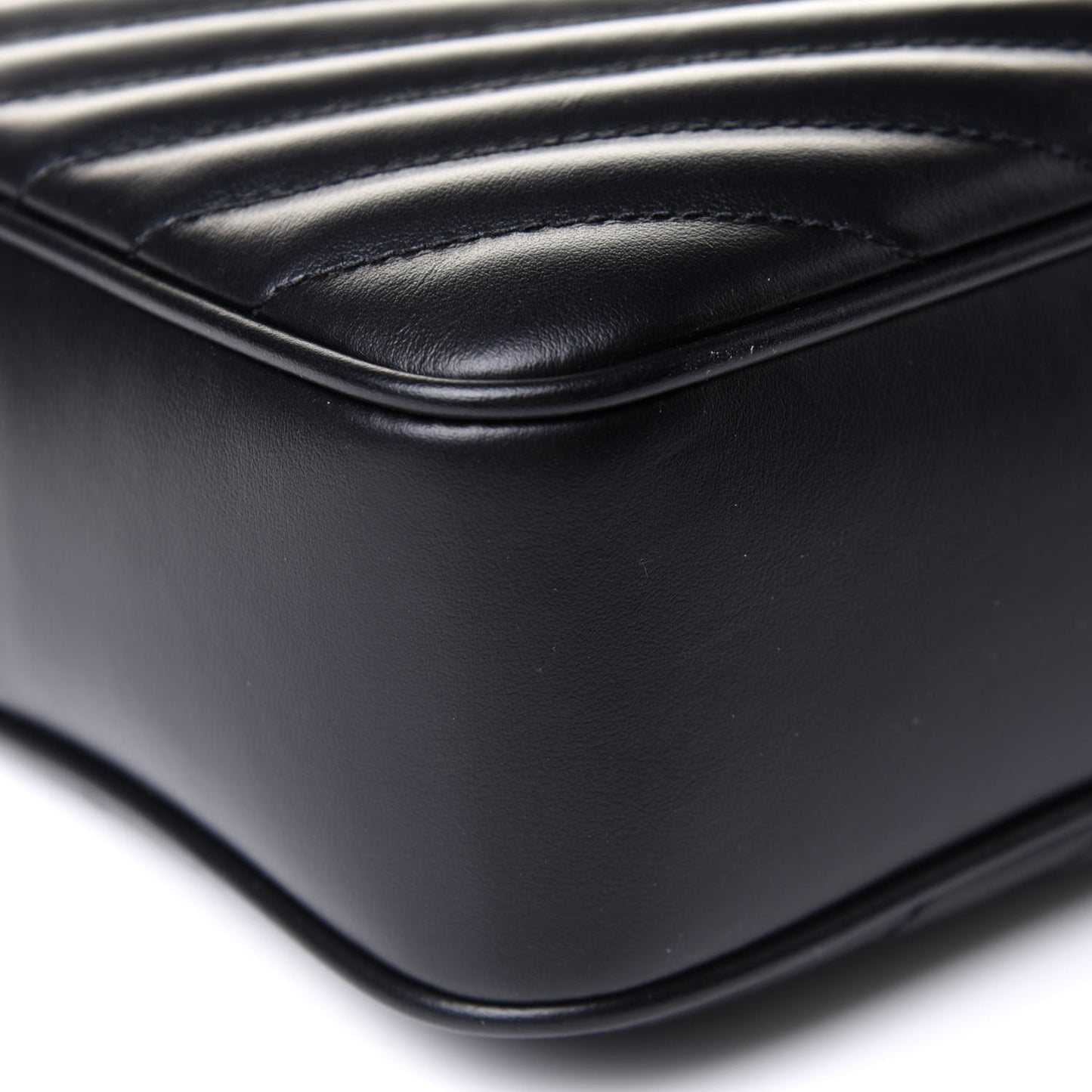 Calfskin Matelasse Monogram Lou Camera Bag Black