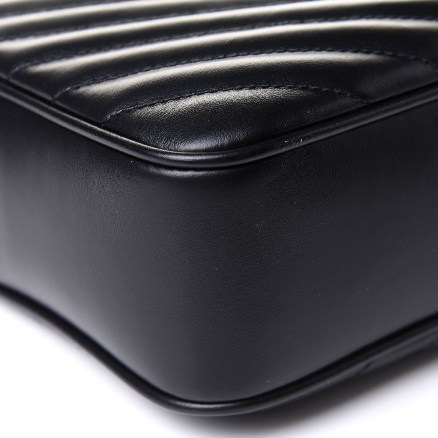 Saint Laurent Calfskin Matelasse Monogram Lou Camera Bag Black 9 of 10