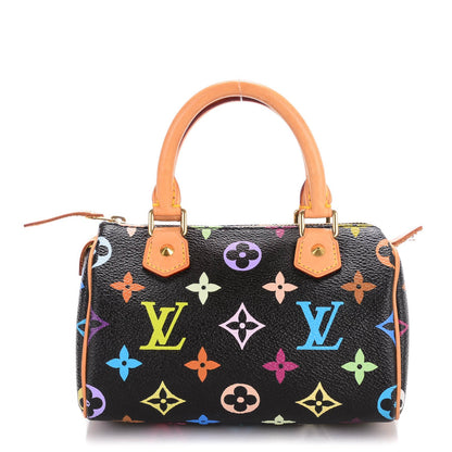 Louis Vuitton Monogram Multicolor Mini Sac HL Speedy Black 1 of 6