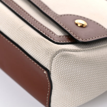 Burberry Canvas Horseferry Print Note Crossbody Bag Natural Tan 9 of 11