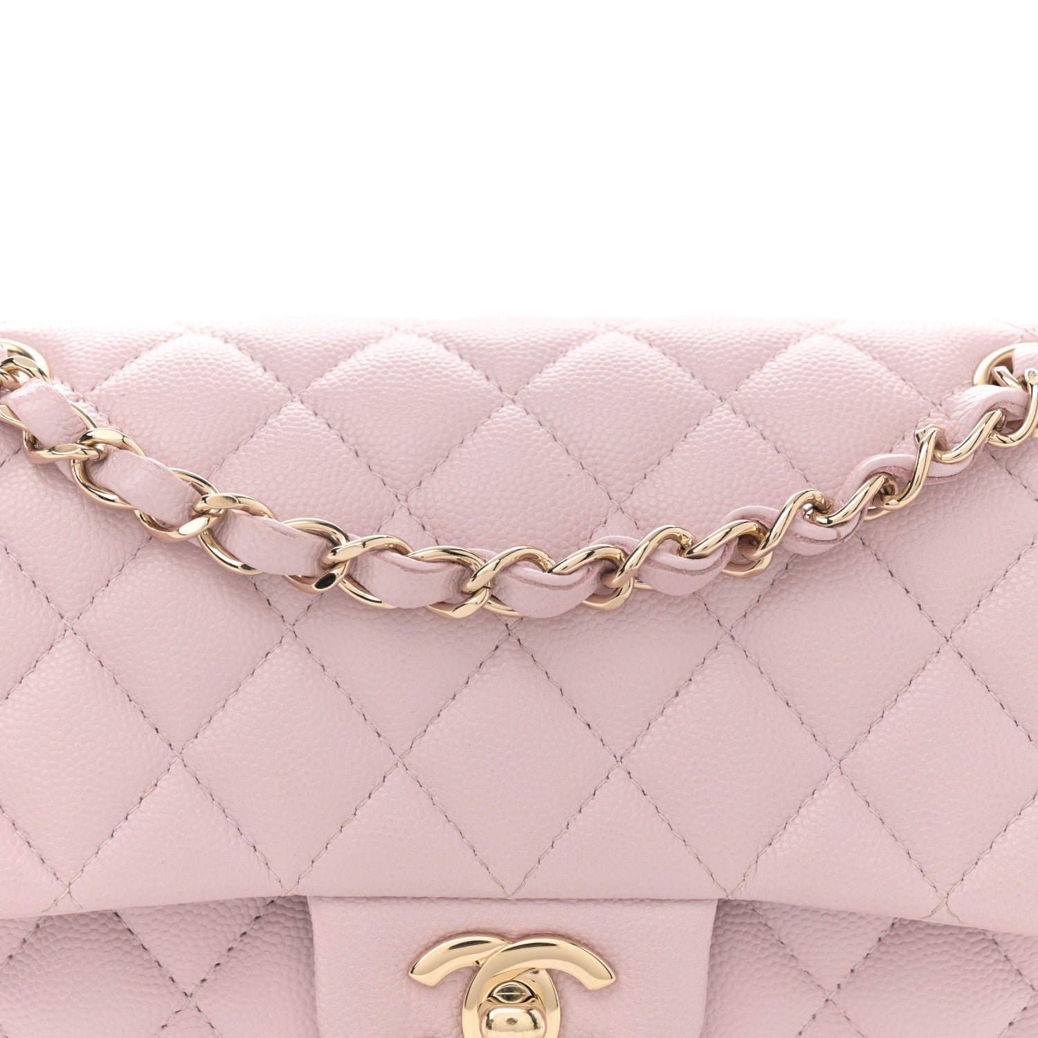 Chanel Caviar Quilted Small Double Flap Light Pink 8 of 11