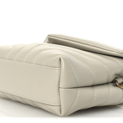 Saint Laurent Calfskin Y Quilted Monogram Toy Loulou Crossbody Bag Blanc Vintage 10 of 10