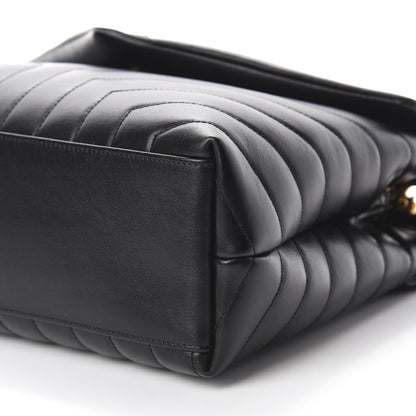 Saint Laurent Calfskin Y Quilted Monogram Medium Loulou Chain Satchel Black 7 of 11