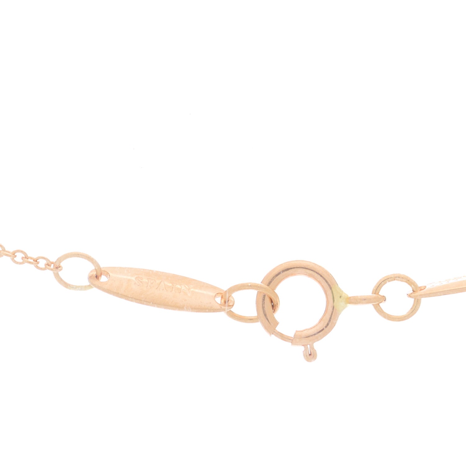 Tiffany 18K Rose Gold 7mm Elsa Peretti Open Heart Pendant Necklace 4 of 7
