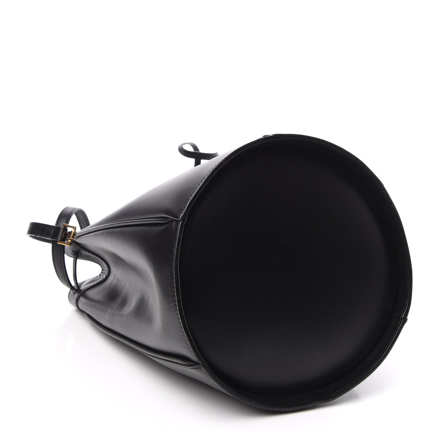 Smooth Calfskin Medium Talitha Bucket Bag Black