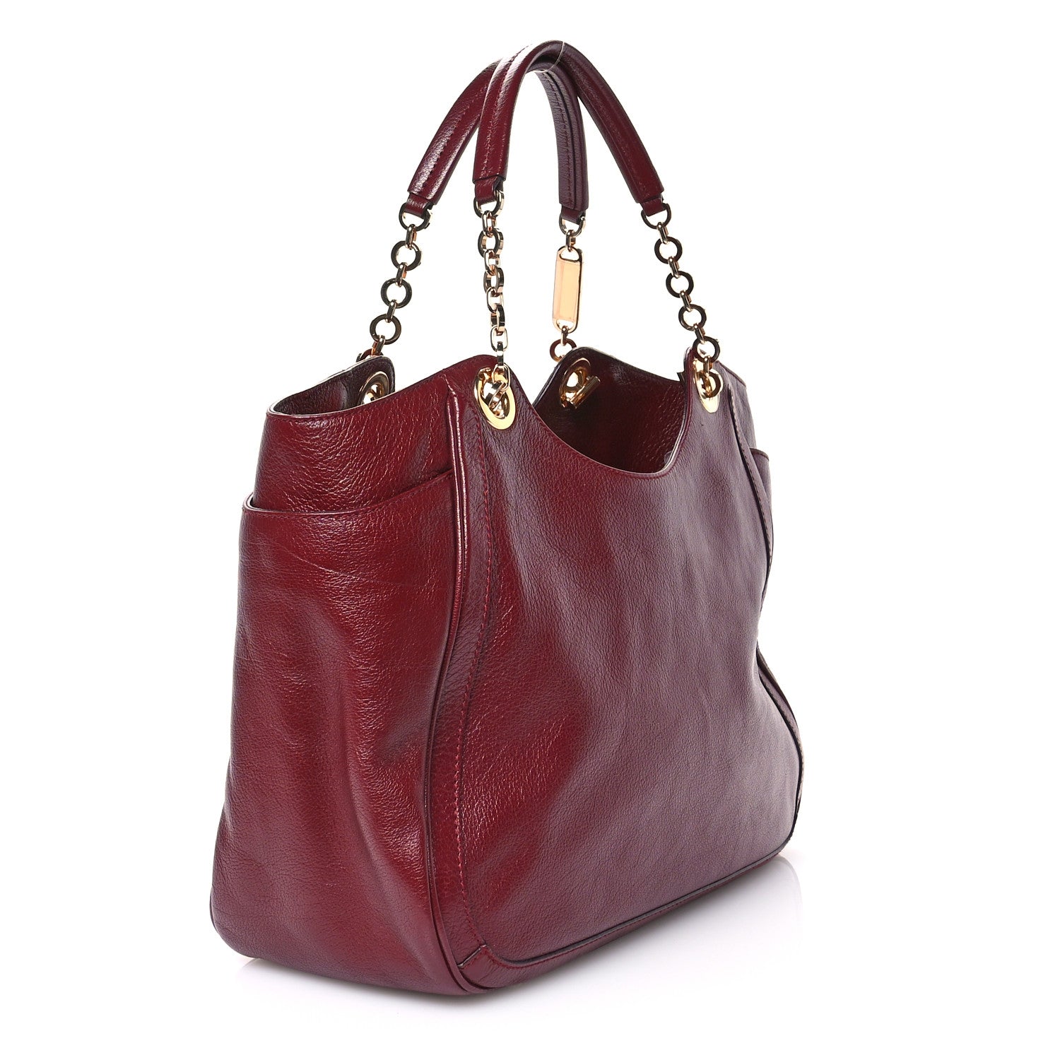 Salvatore Ferragamo Buffalo Betulla Tote Bordeaux 3 of 11