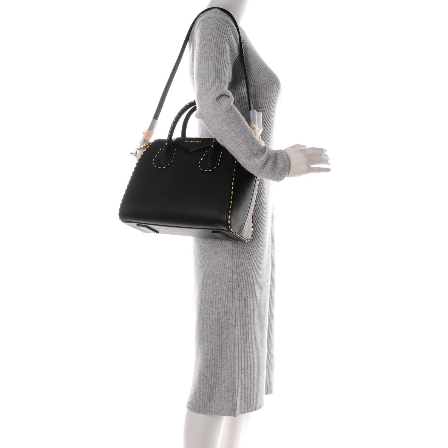 Givenchy Calfskin Chain Detail Small Antigona Black 2 of 7