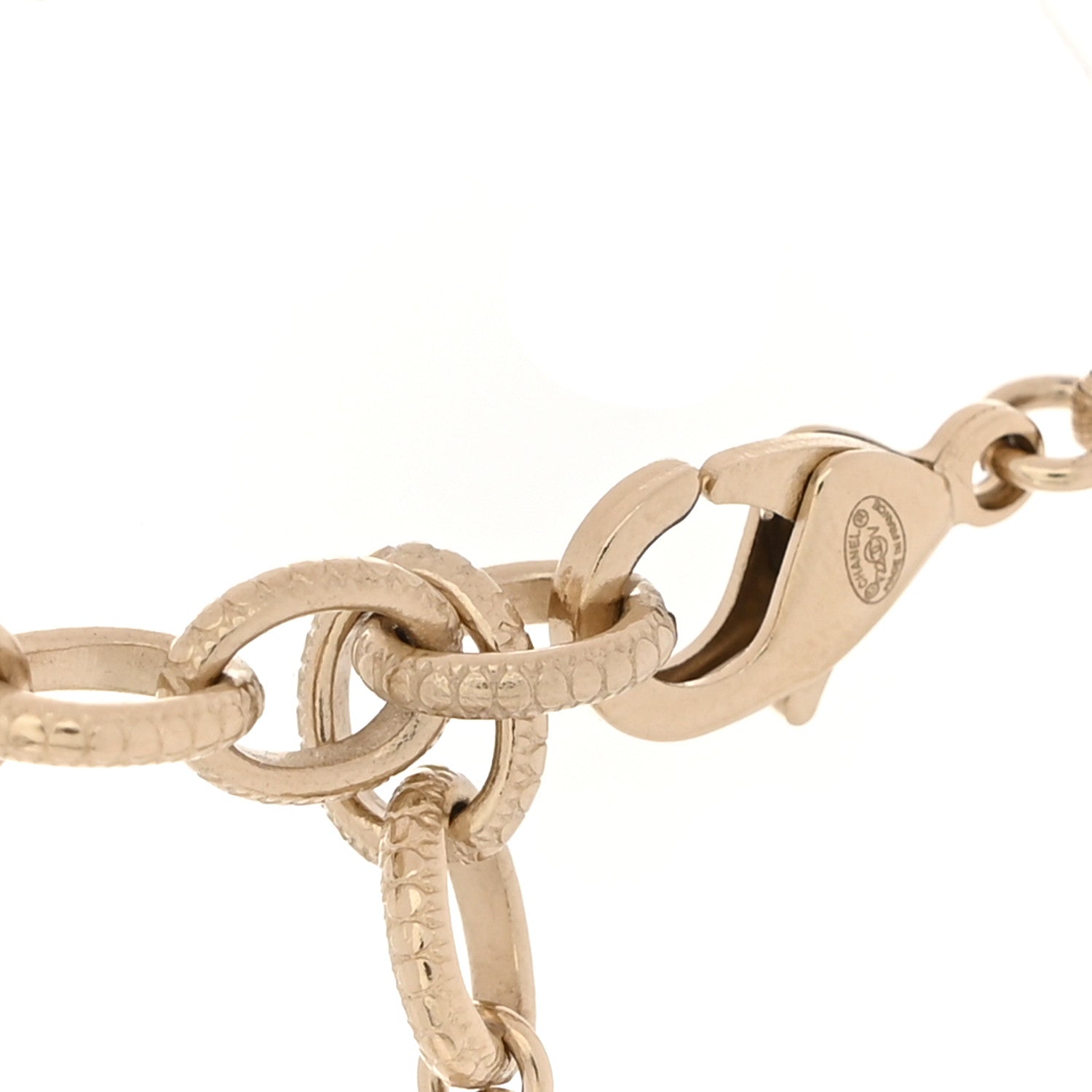 Chanel Pearl CC 100th Anniversary Necklace Light Gold 4 of 5