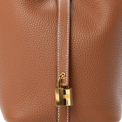 Hermes Taurillon Clemence Picotin Lock 18 PM Gold 10 of 11