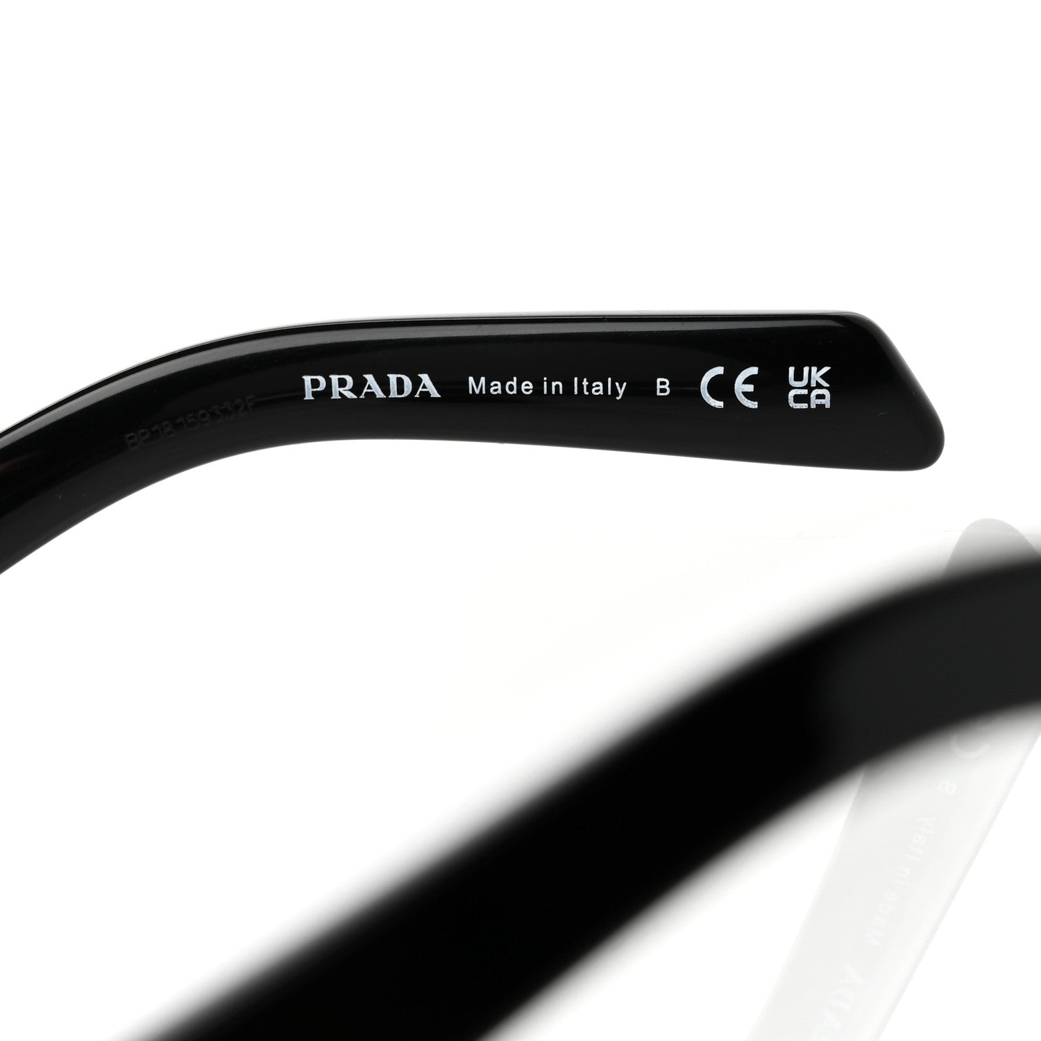 Prada Acetate Symbole Sunglasses SPR 10Z Black 6 of 9