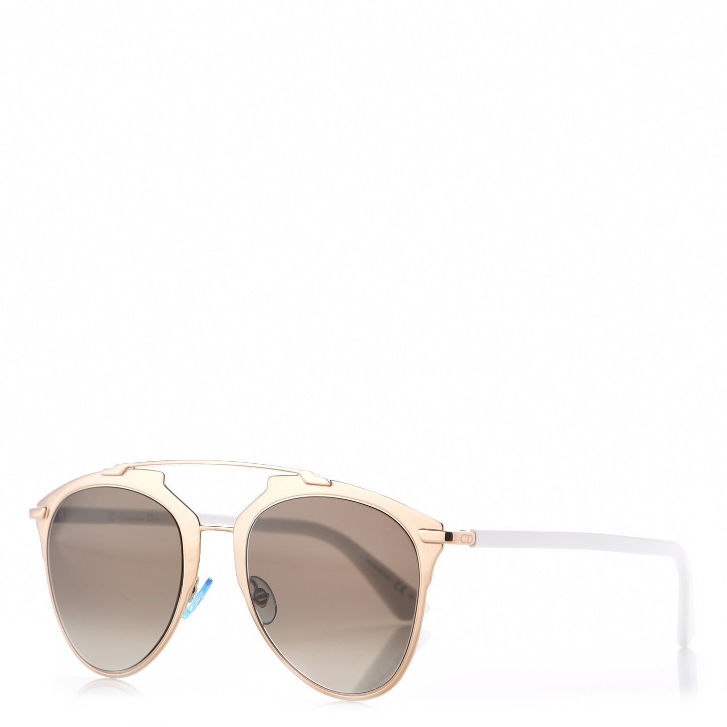 Reflected Sunglasses Rose Gold White