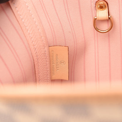 Louis Vuitton Damier Azur Neo Neverfull MM Rose Ballerine 7 of 11
