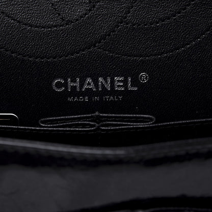 Chanel Distressed Patent Quilted 2.55 Reissue 226 Flap So Black 7 of 13