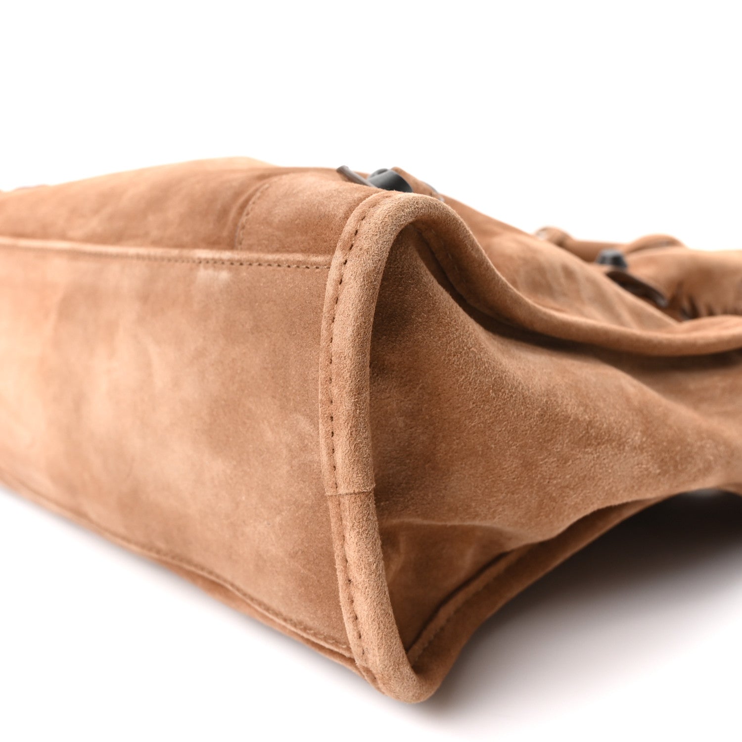 Balenciaga Waxed Suede Calfskin Classic Hardware Small Le City Camel Camel 10 of 10