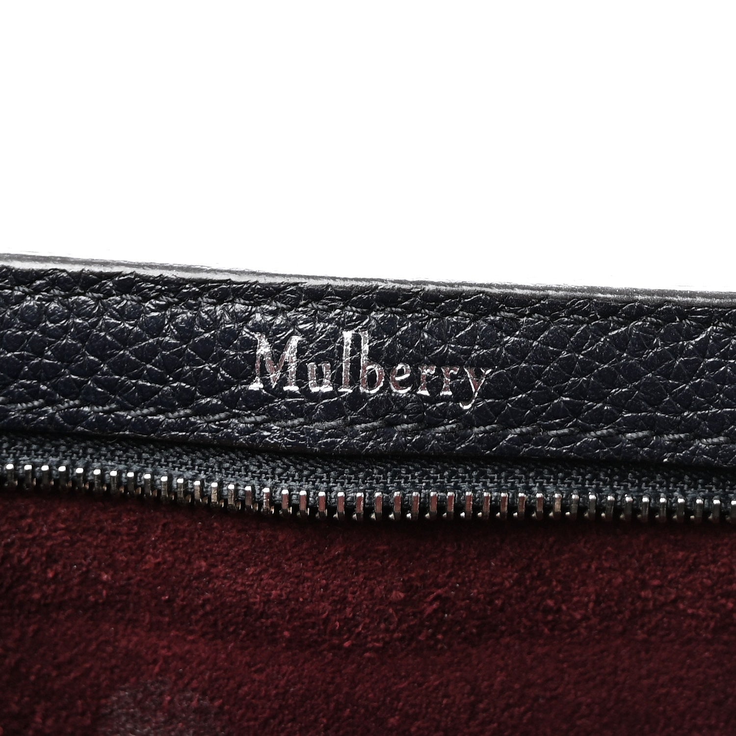 Mulberry Grain Vegetable Tanned Calfskin Small Bayswater Navy 6 of 9