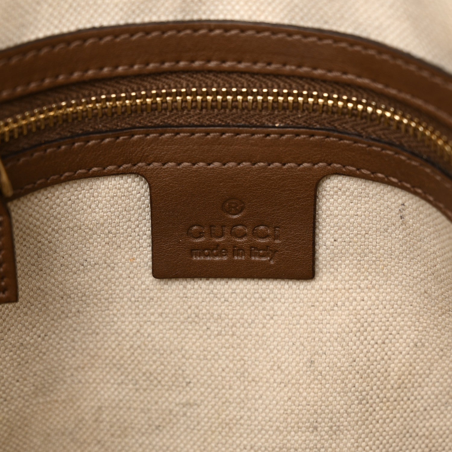 Gucci GG Supreme Monogram Margaux Calfskin Small Nice Top Handle Dome Bag Beige Ebony Acero 6 of 23