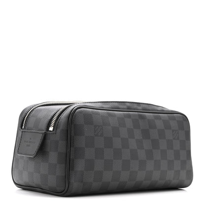 Louis Vuitton Damier Graphite Dopp Kit Toilet Pouch 3 of 8