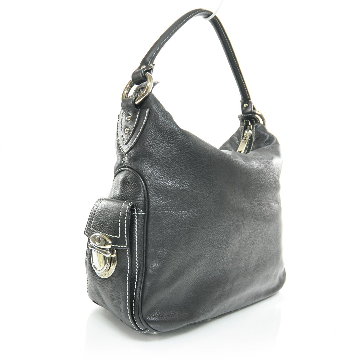 Leather Multipocket Hobo Black