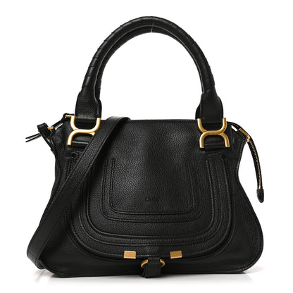 Chloe Calfskin Small Marcie Satchel Black 1 of 12
