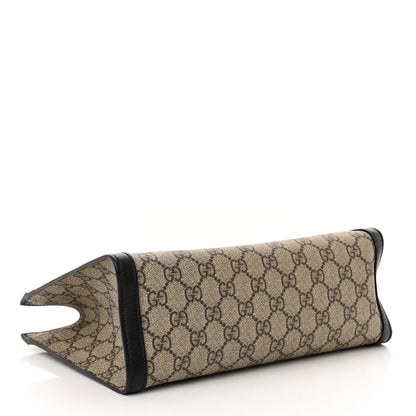 Gucci GG Supreme Monogram Small Padlock Tote Black 4 of 12