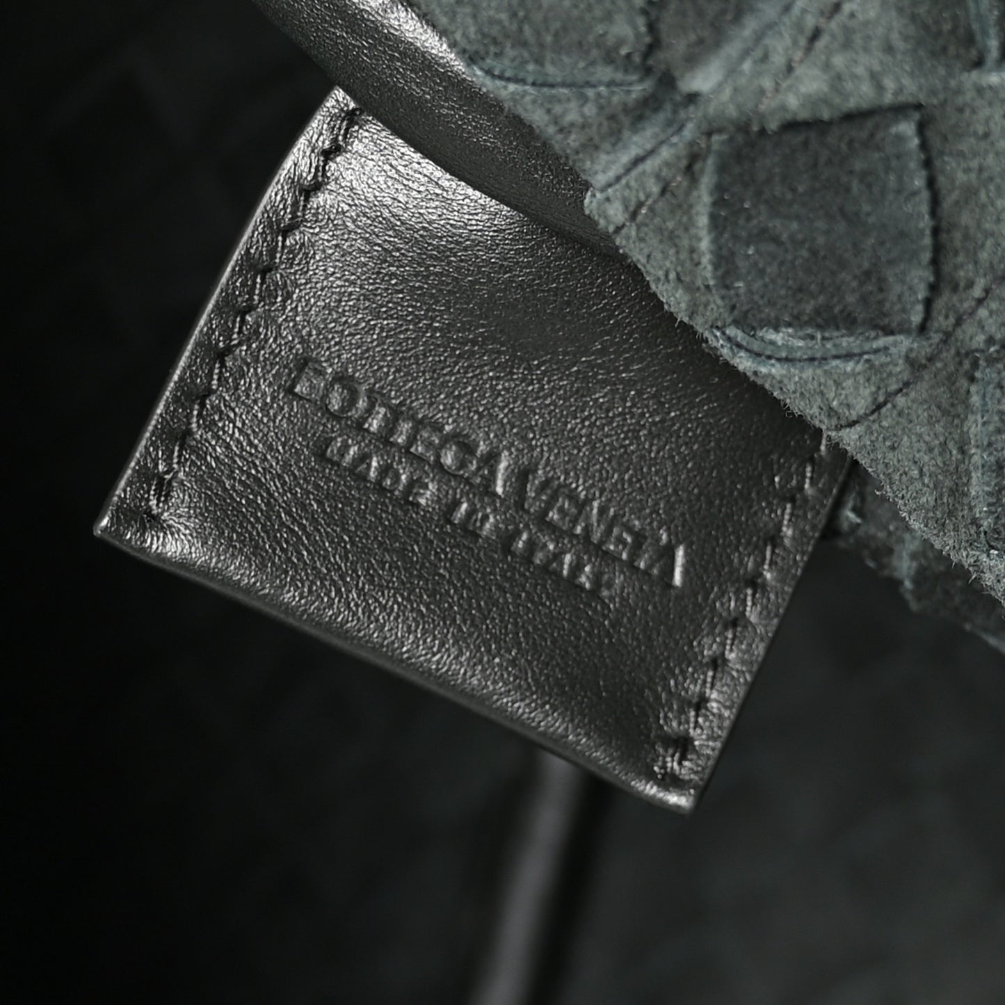 Nappa Intrecciato Duffle Bag Dark Green