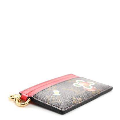 Louis Vuitton Monogram LV Charms 2024 Christmas Animation Candy Factory Card Holder Candy Red Candy Red 4 of 6