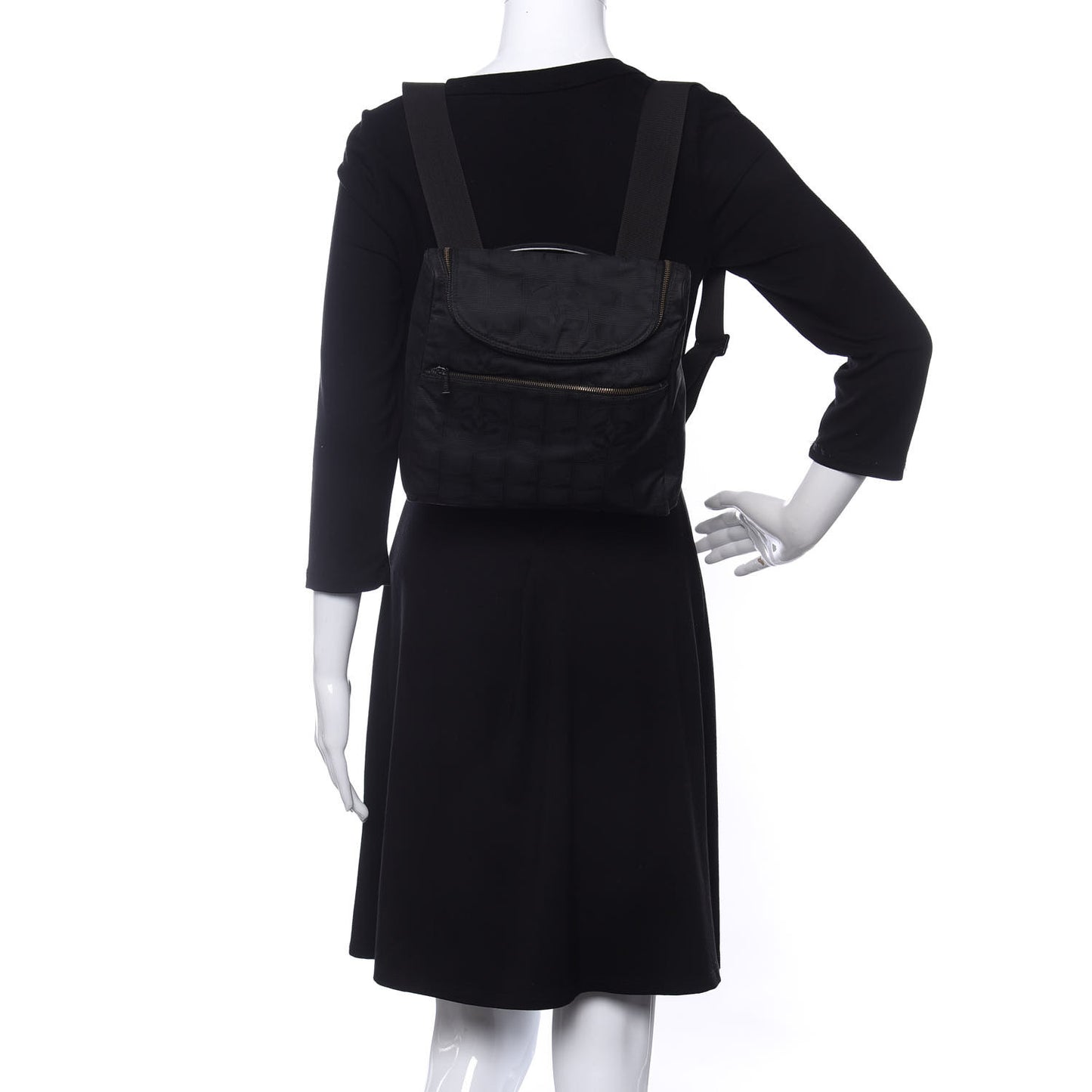 Nylon Travel Backpack Black