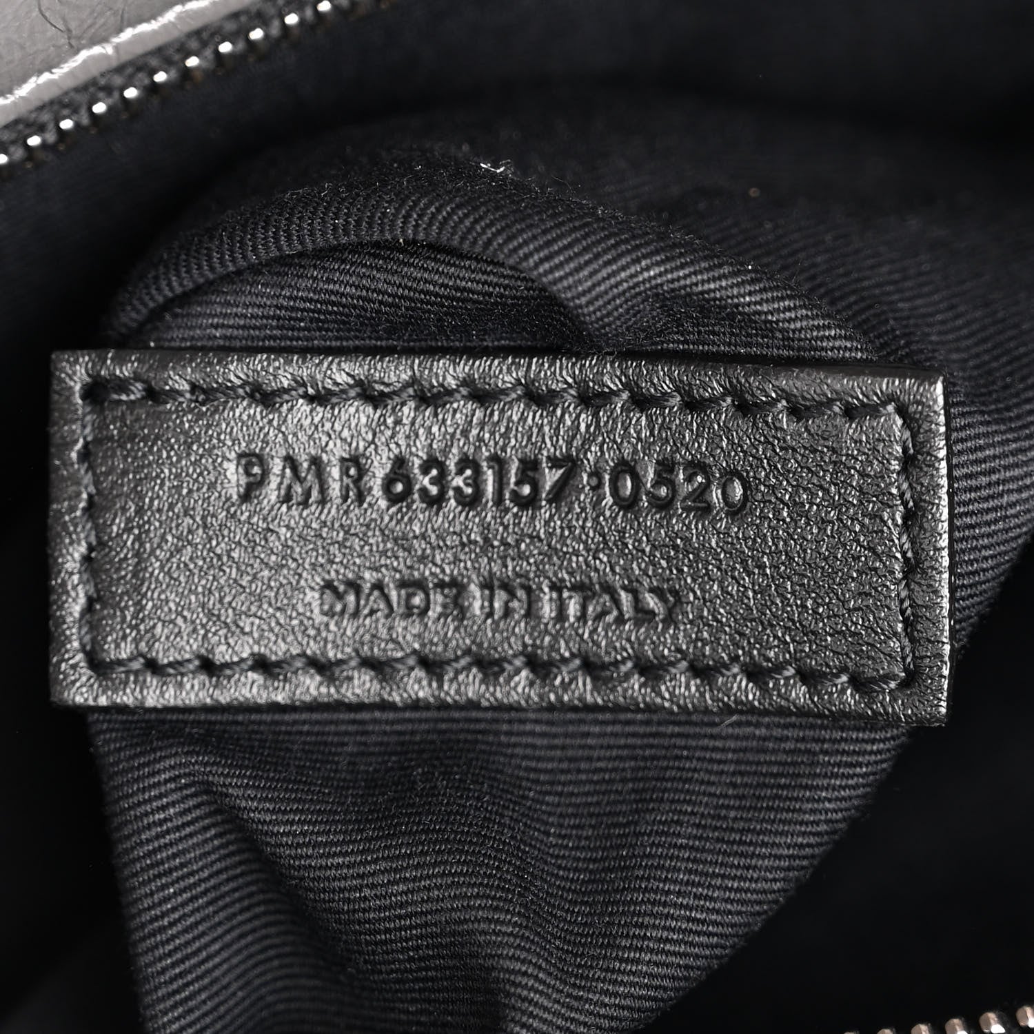 Saint Laurent Crinkled Calfskin Matelasse Monogram Large Niki Chain Satchel Fog 7 of 10