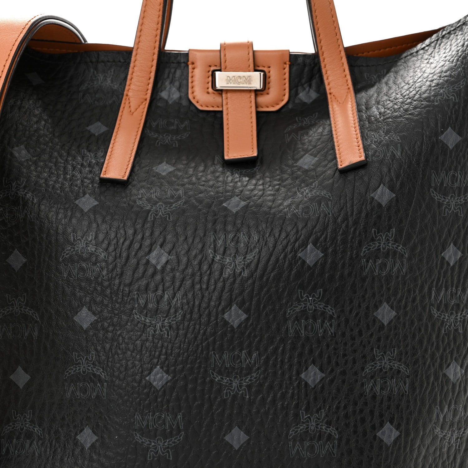 MCM Visetos Small Gunta Shopper Black 7 of 12