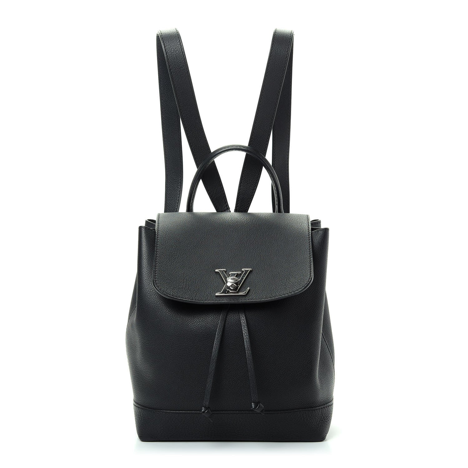 Louis Vuitton Calfskin Lockme Backpack Black 1 of 8