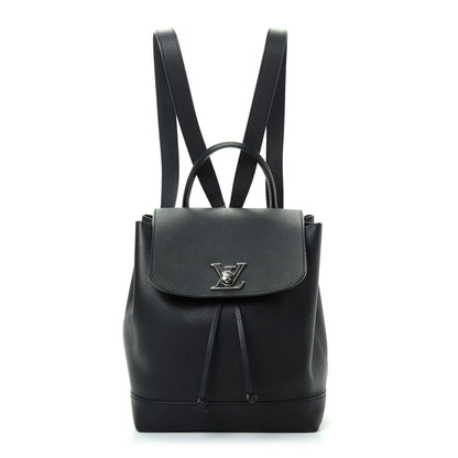 Louis Vuitton Calfskin Lockme Backpack Black 1 of 8