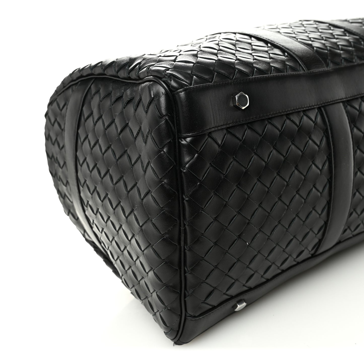 Nappa Intrecciato Duffle Bag Black