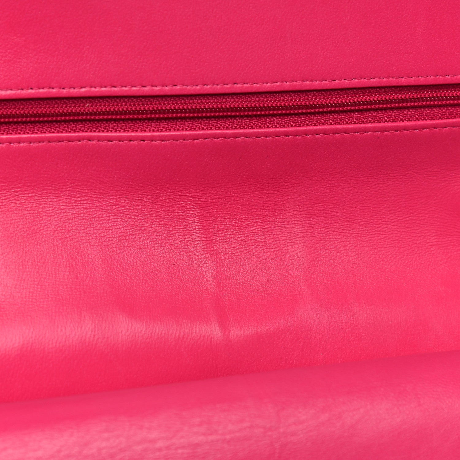 Chanel Lambskin Quilted Medium Double Flap Dark Pink 16 of 22