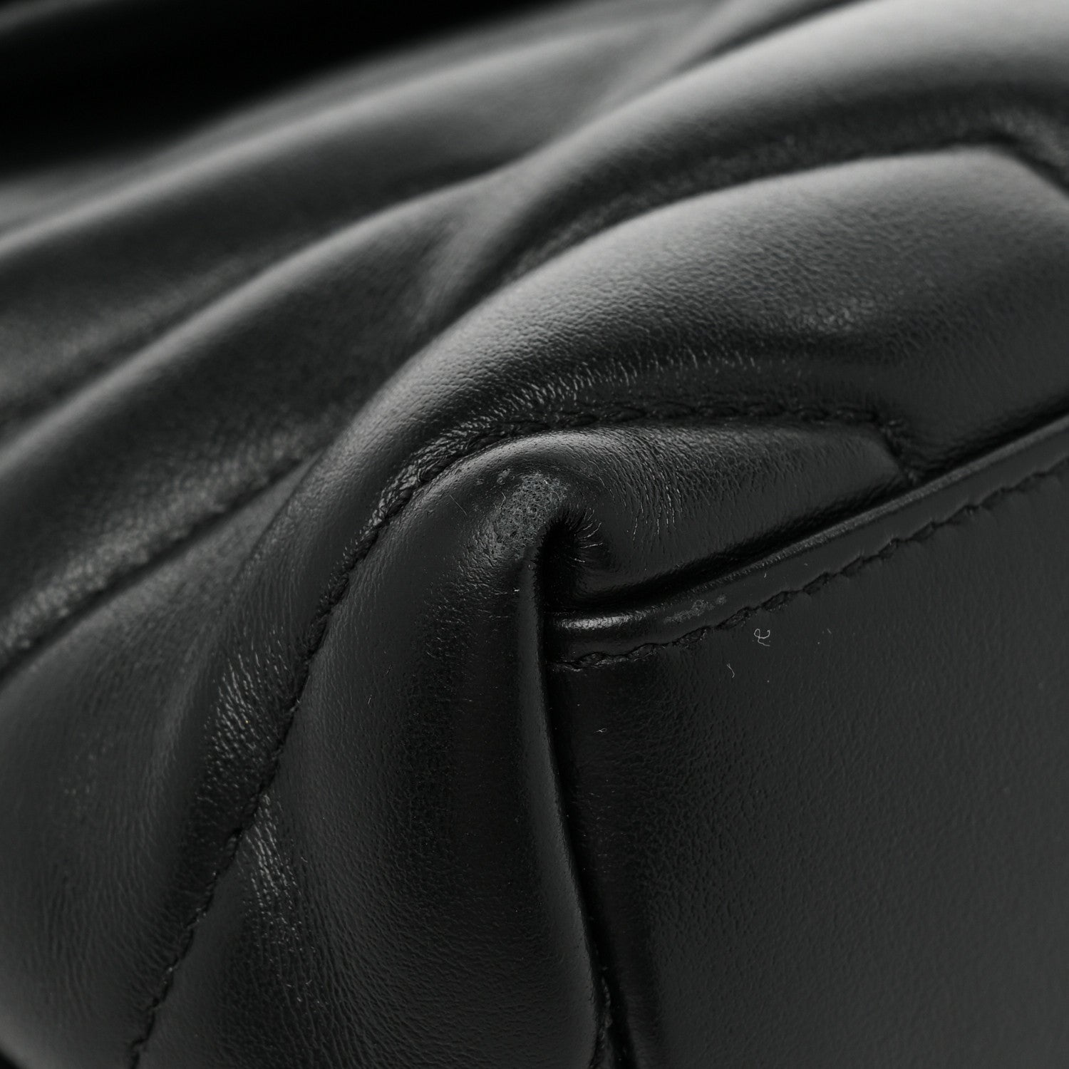Saint Laurent Calfskin Y Quilted Monogram Small Loulou Chain Satchel Black 13 of 15