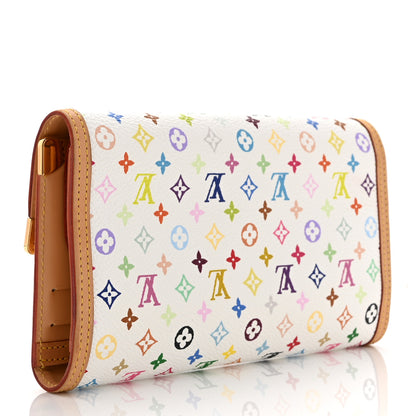 Louis Vuitton Monogram Multicolor Porte Tresor International Wallet White 3 of 11