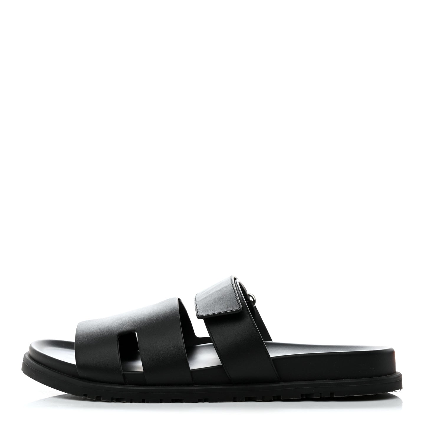 Calfskin Mens Chypre Sandals 44 Black