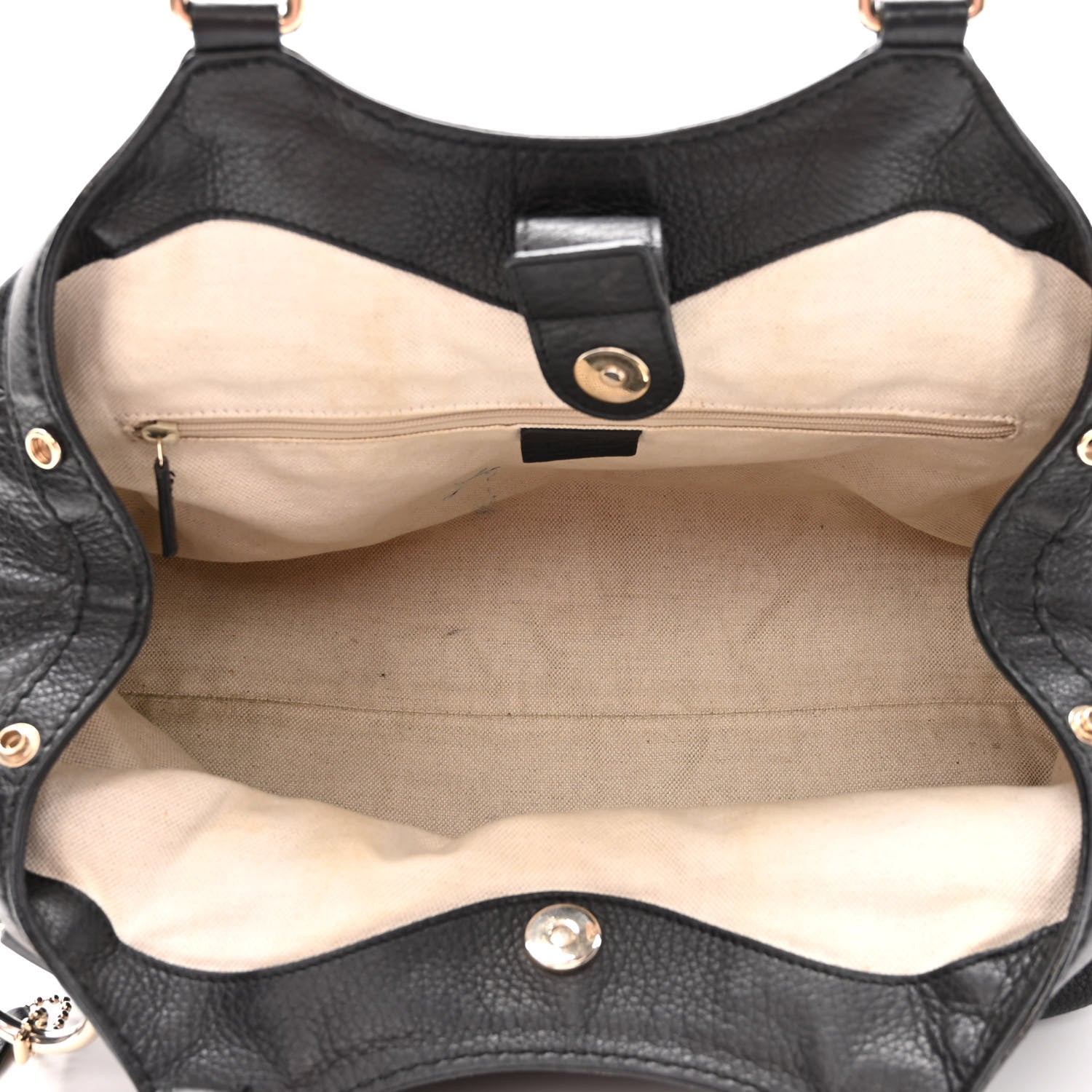 Gucci Calfskin Medium Sukey Tote Black 4 of 13