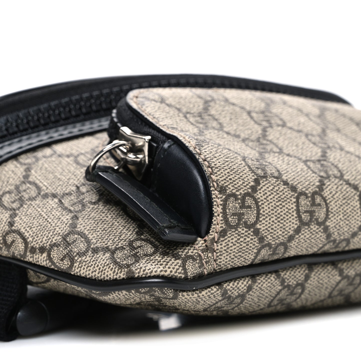 GG Supreme Monogram Belt Bag Black