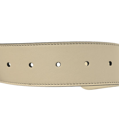 Gucci Calfskin Double G 40mm Belt 80 32 Mystic White 3 of 6