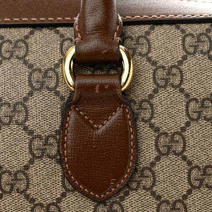 Gucci GG Supreme Monogram Azalea Calfskin Retro Interlocking G Business Case Beige Ebony Brown Sugar 13 of 16