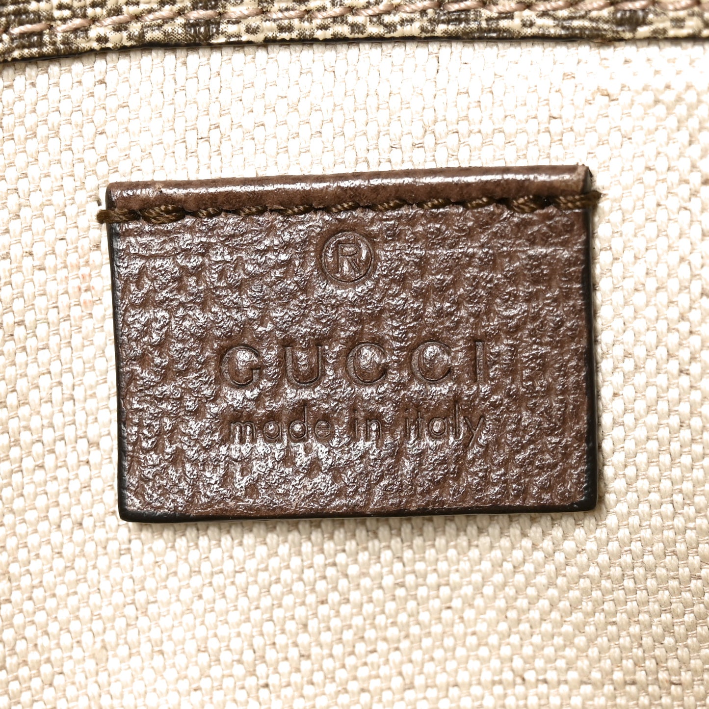GG Supreme Monogram Neo Vintage Web Belt Bag Brown