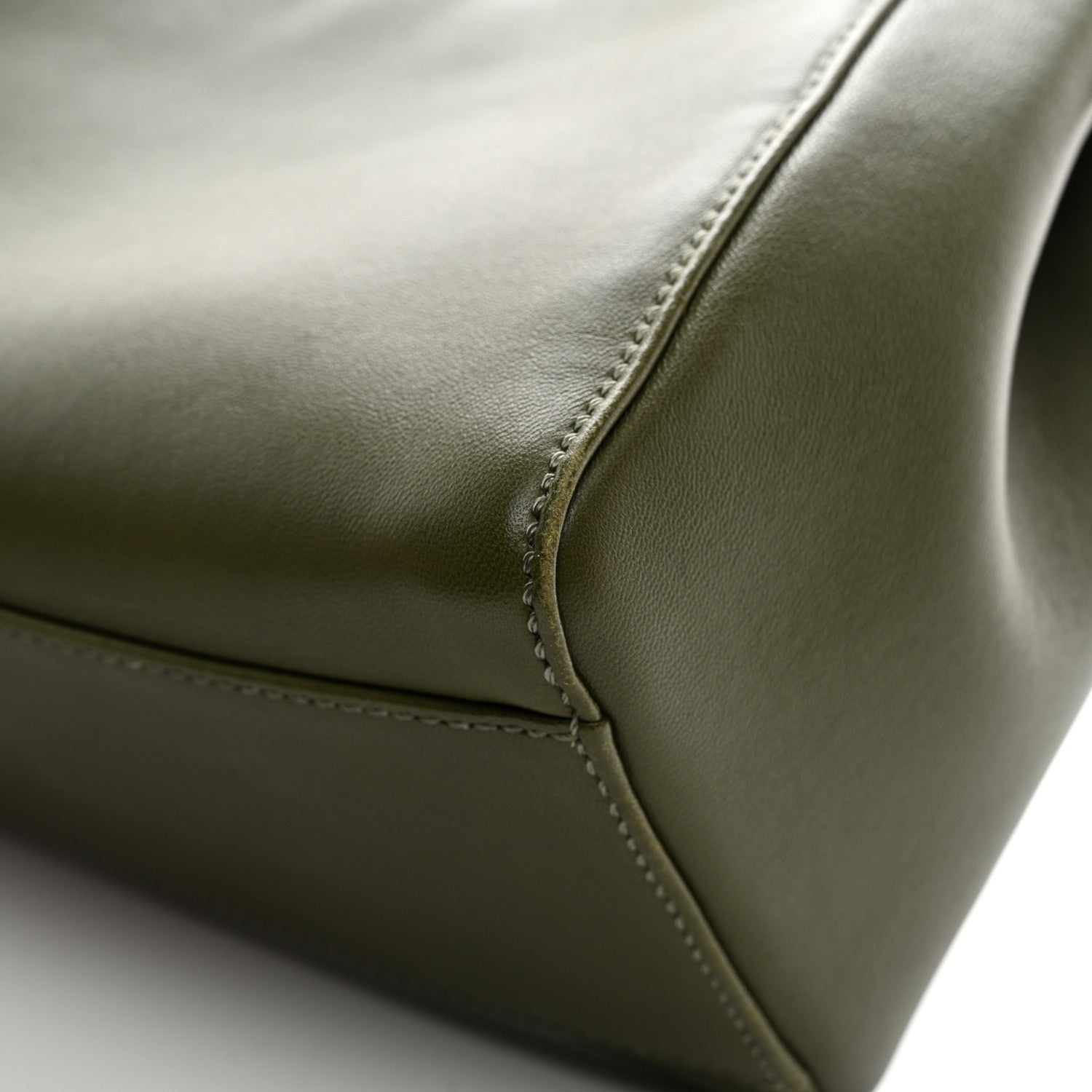 Fendi Nappa Mini Peekaboo Iconic Satchel Verde Equatore 10 of 10